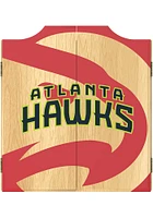 Atlanta Hawks Fade Logo Dart Board Cabinet