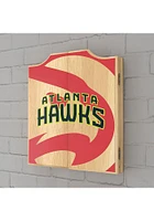Atlanta Hawks Fade Logo Dart Board Cabinet