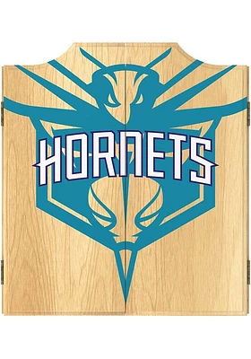 Charlotte Hornets Fade Logo Dart Board Cabinet
