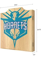 Charlotte Hornets Fade Logo Dart Board Cabinet