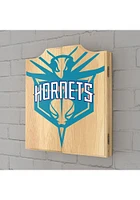 Charlotte Hornets Fade Logo Dart Board Cabinet