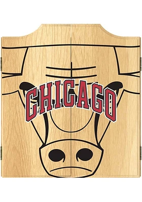 Chicago Bulls Fade Logo Dart Board Cabinet