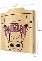 Chicago Bulls Fade Logo Dart Board Cabinet