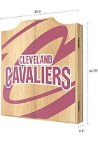 Cleveland Cavaliers Fade Logo Dart Board Cabinet