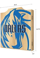 Dallas Mavericks Fade Logo Dart Board Cabinet