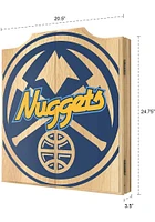 Denver Nuggets Fade Logo Dart Board Cabinet