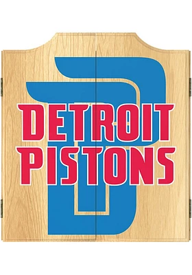 Detroit Pistons Fade Logo Dart Board Cabinet