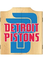 Detroit Pistons Fade Logo Dart Board Cabinet
