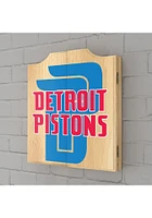 Detroit Pistons Fade Logo Dart Board Cabinet