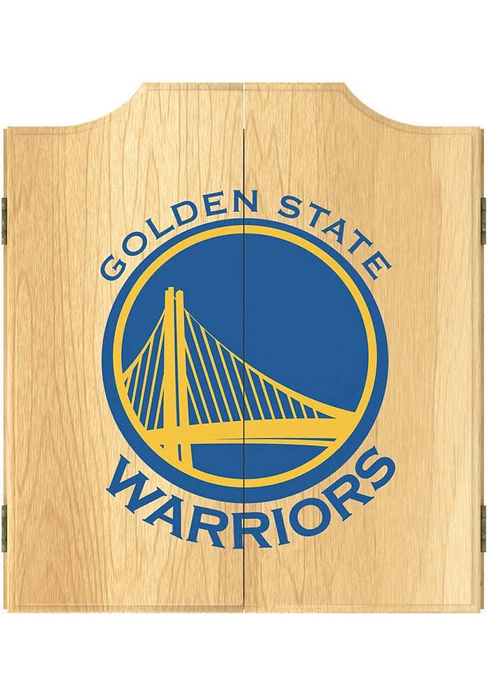 Golden State Warriors Fade Logo Dart Board Cabinet