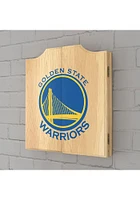 Golden State Warriors Fade Logo Dart Board Cabinet