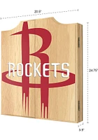 Houston Rockets Fade Logo Dart Board Cabinet