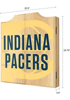 Indiana Pacers Fade Logo Dart Board Cabinet