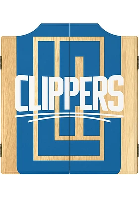 Los Angeles Clippers Fade Logo Dart Board Cabinet