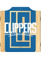 Los Angeles Clippers Fade Logo Dart Board Cabinet