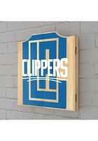 Los Angeles Clippers Fade Logo Dart Board Cabinet