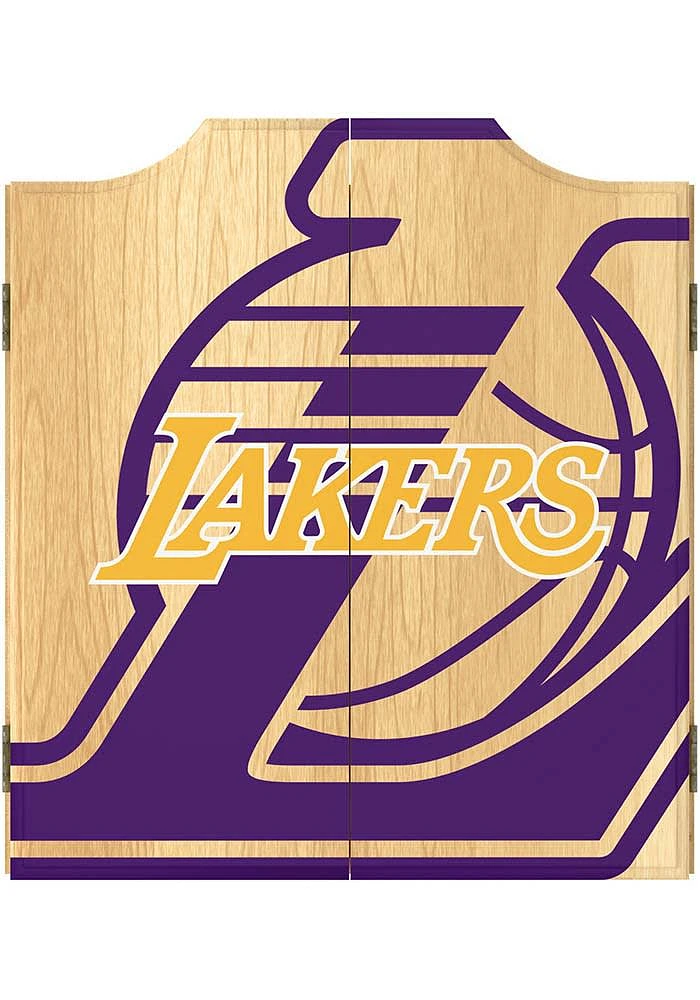 Los Angeles Lakers Logo Dart Board Cabinet