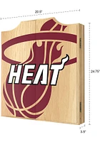 Miami Heat Logo Dart Board Cabinet