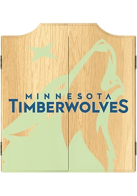 Minnesota Timberwolves Fade Logo Dart Board Cabinet