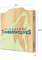 Minnesota Timberwolves Fade Logo Dart Board Cabinet
