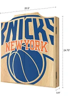 New York Knicks Fade Logo Dart Board Cabinet