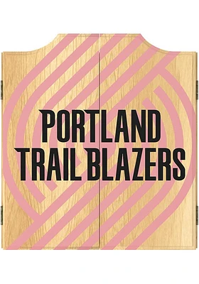 Portland Trail Blazers Fade Logo Dart Board Cabinet