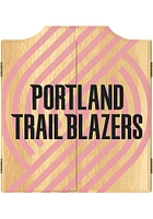 Portland Trail Blazers Fade Logo Dart Board Cabinet