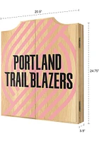 Portland Trail Blazers Fade Logo Dart Board Cabinet