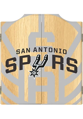 San Antonio Spurs Fade Logo Dart Board Cabinet