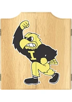 Iowa Hawkeyes Herky Full Print Dart Board Cabinet
