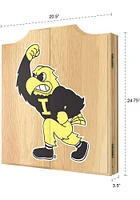 Iowa Hawkeyes Herky Full Print Dart Board Cabinet