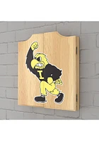 Iowa Hawkeyes Herky Full Print Dart Board Cabinet