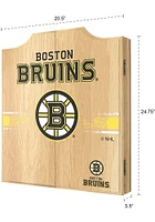 Boston Bruins Logo Dart Board Cabinet