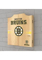 Boston Bruins Logo Dart Board Cabinet