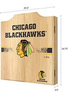 Chicago Blackhawks Logo Dart Board Cabinet