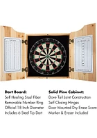 Chicago Blackhawks Logo Dart Board Cabinet