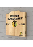 Chicago Blackhawks Logo Dart Board Cabinet