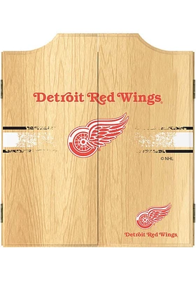 Detroit Red Wings Logo Dart Board Cabinet