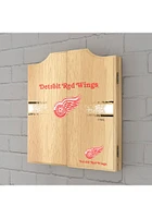 Detroit Red Wings Logo Dart Board Cabinet