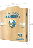 New York Islanders Logo Dart Board Cabinet