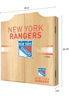 New York Rangers Logo Dart Board Cabinet