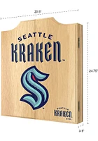 Seattle Kraken Logo Dart Board Cabinet