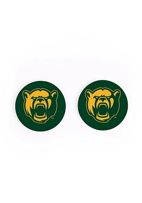 Baylor Bears Mascot 2 Pack Color Logo Car Coaster - Green