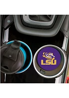 LSU Tigers 2 Pack Color Logo Car Coaster - Purple