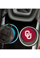 Oklahoma Sooners 2 Pack Color Logo Graphic Design Car Coaster - Red