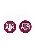 Texas A&M Aggies 2 Pack Color Logo Car Coaster - Maroon