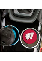 Wisconsin Badgers 2 Pack Color Logo Car Coaster - Red