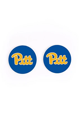 Pitt Panthers 2 Pack Color Logo Car Coaster