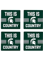 Michigan State Spartans Country 4x4 Coaster - Green