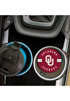 Oklahoma Sooners 2 Pack Color Logo Style Graphic Car Coaster - Red